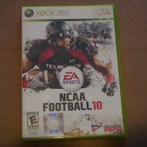 NCAA Football 10 (Microsoft Xbox 360, 2009) CIB Case And Manual